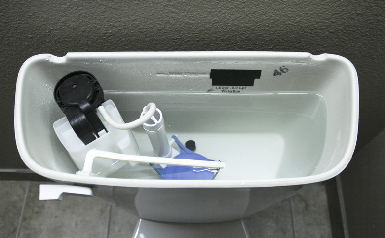 Internal Plumbing of a Modern Toilet