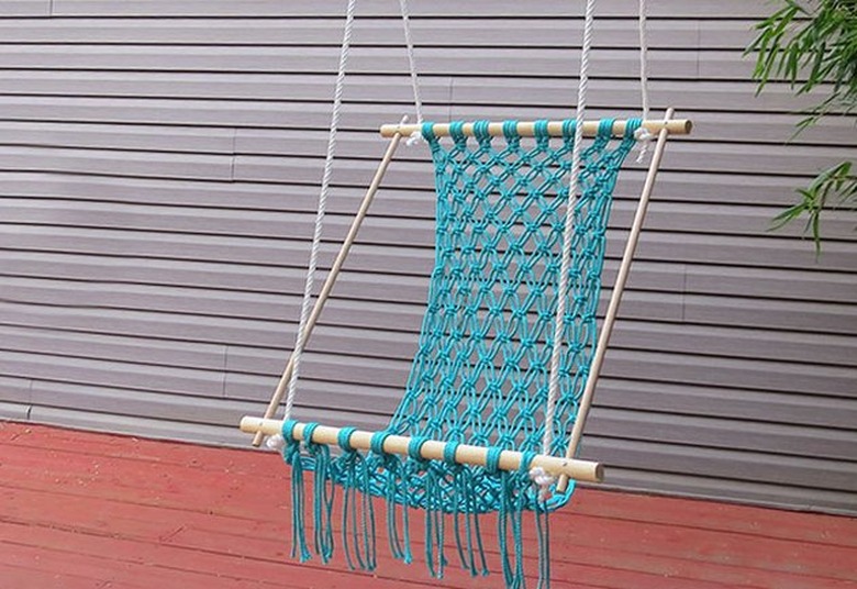 DIY macrame hammock