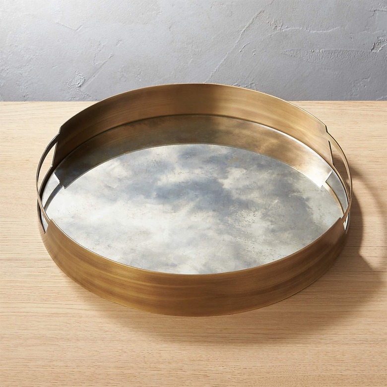 CB2 Antique Mirror Tray