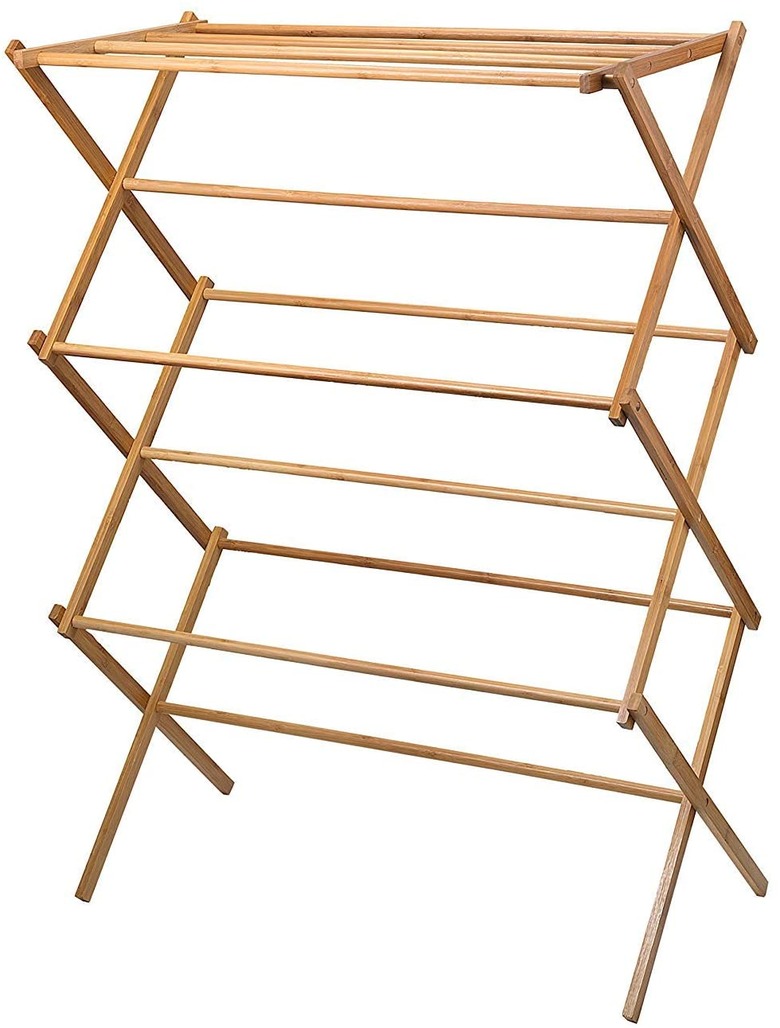 Home-it Bamboo Wooden Clothes Rack