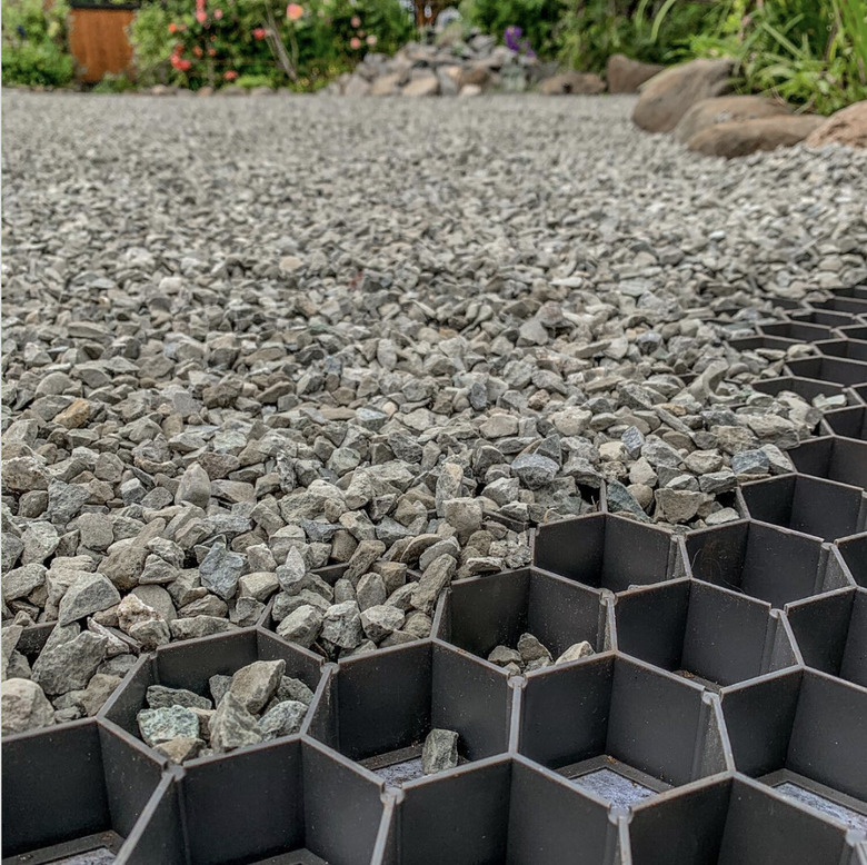 CORE permeable paving systems on eco-friendly patio