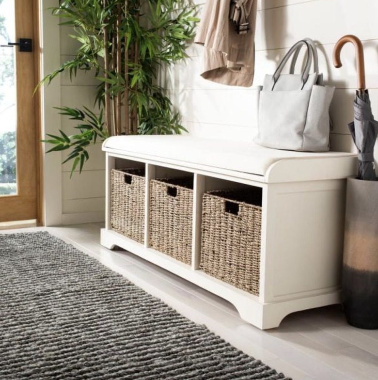 Safavieh Lonan White Storage Bench, $203.99