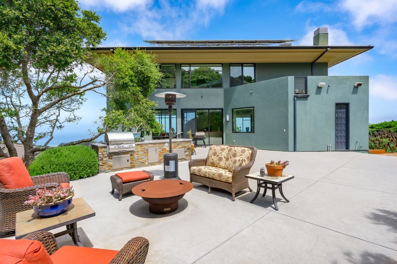 sage green house exterior