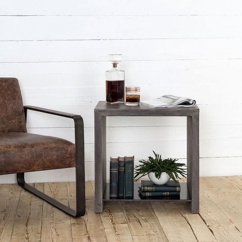 farmhouse end table idea concrete end table