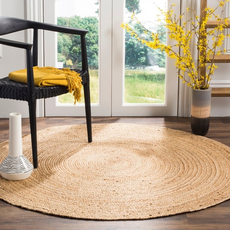 braided sisal jute round area rug