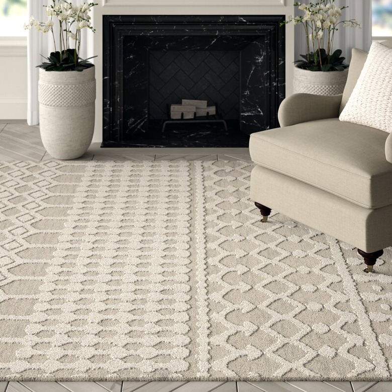 hand tufted natural carpet