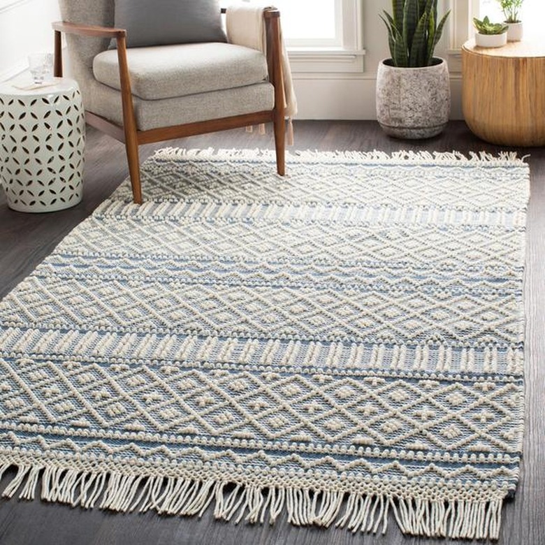 Tufted Statement Rug with Tassles