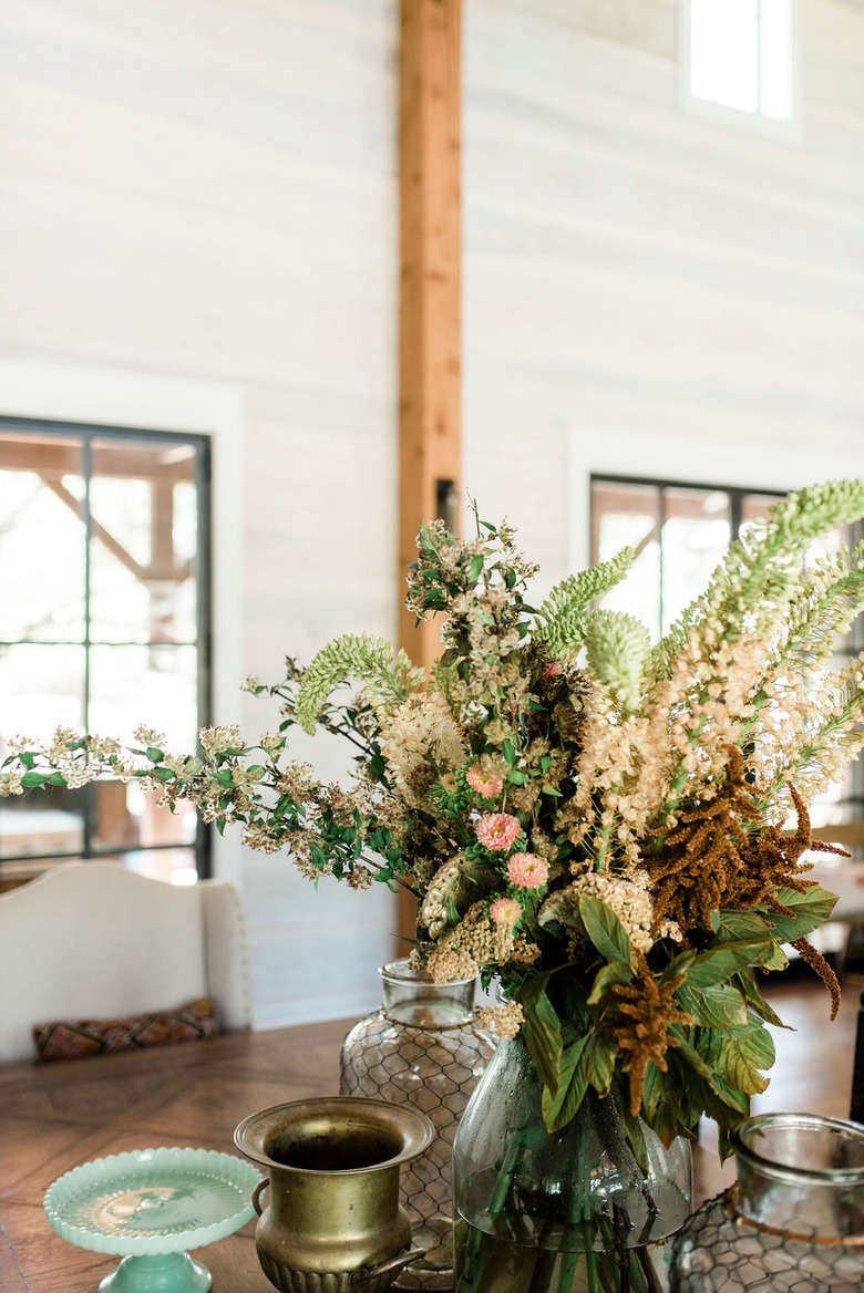 Vintage farmhouse centerpiece