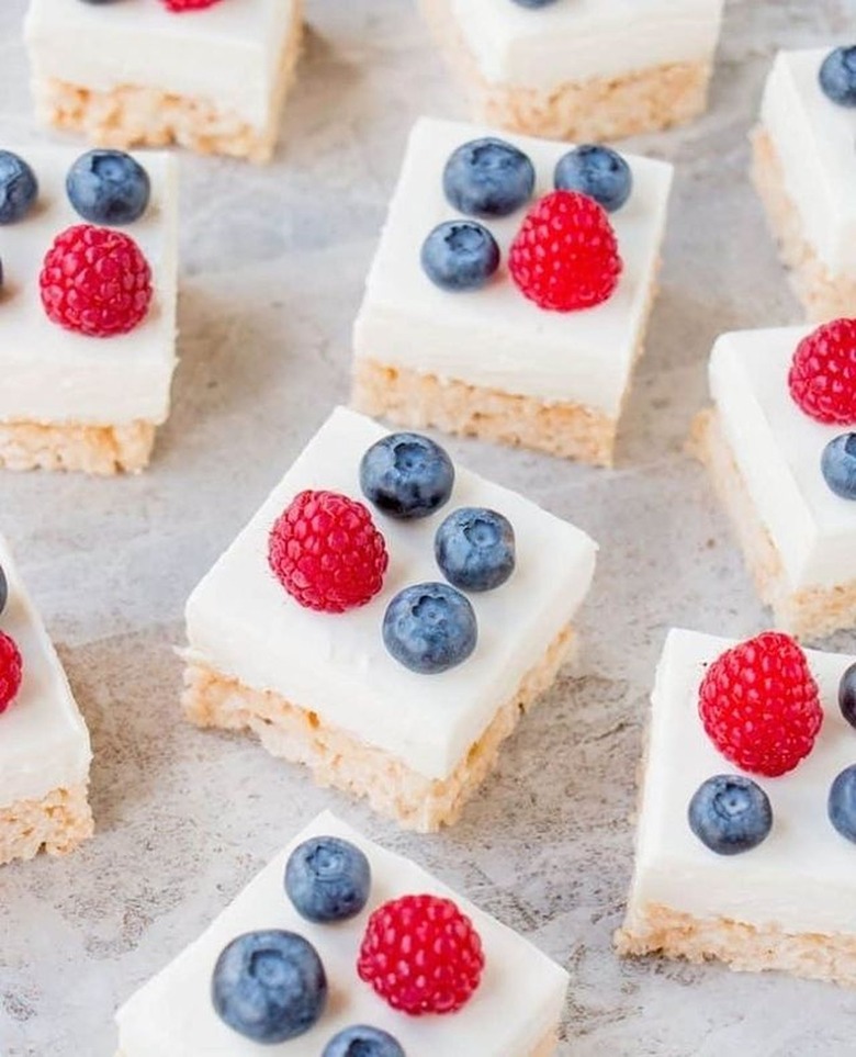 Little Sweet Baker Cheesecake Rice Krispies Treats