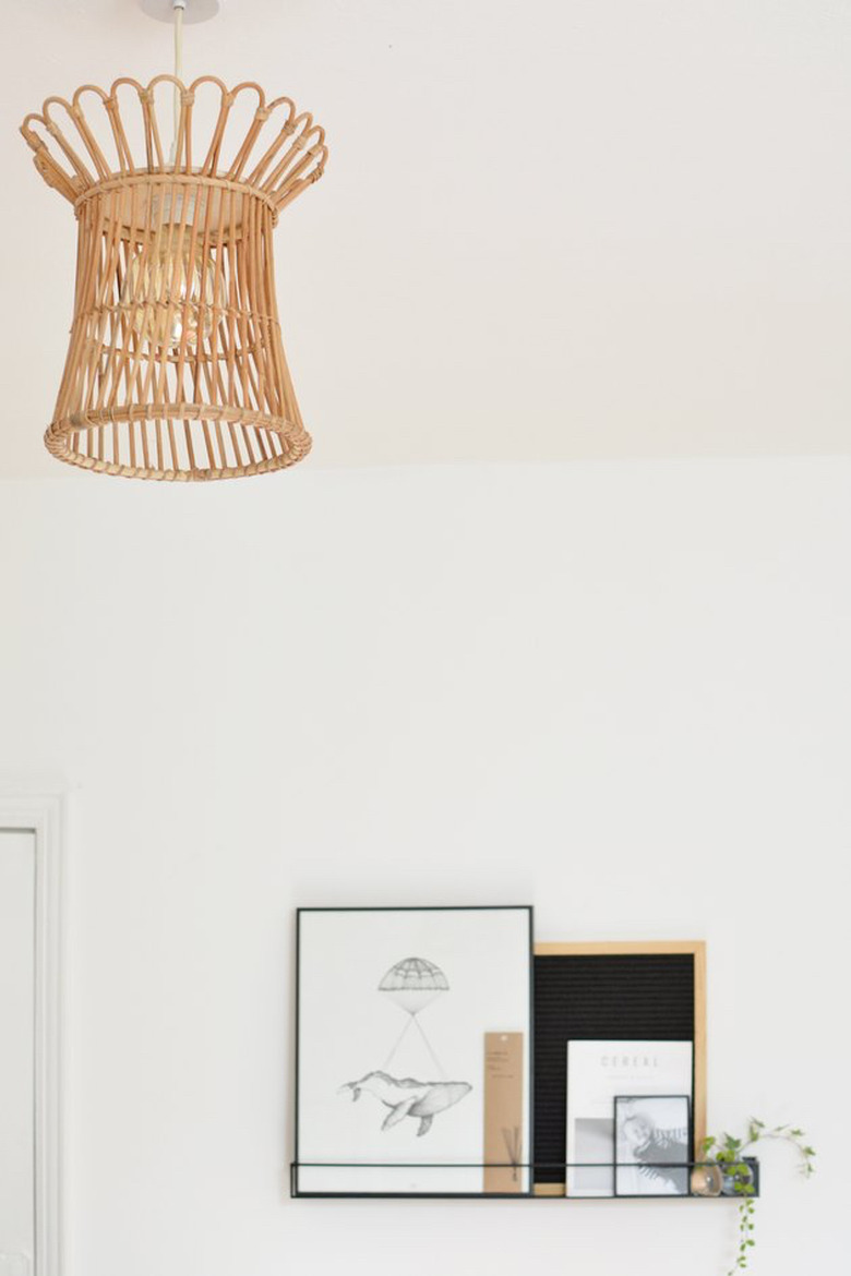 DIY IKEA hack plant stand turned pendant light