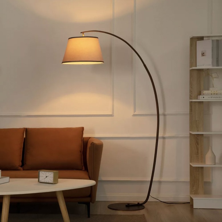 curved floor lamp