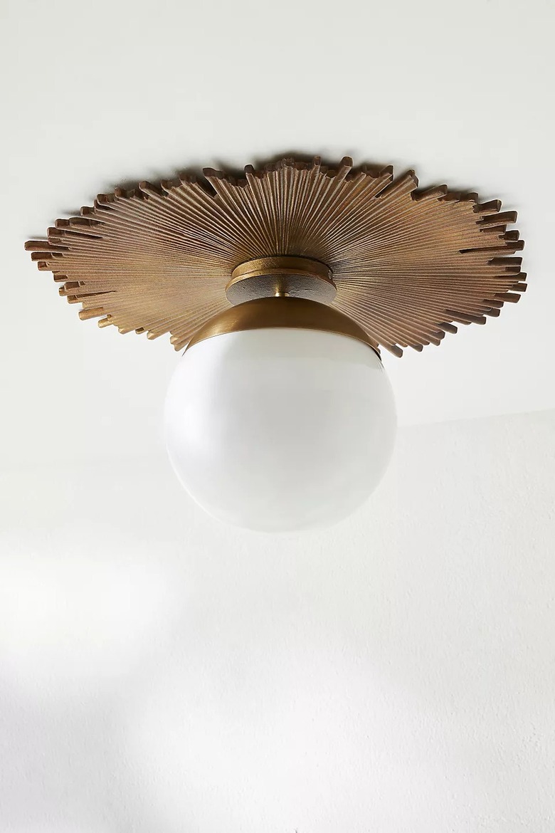 Art Deco style flush mount light.