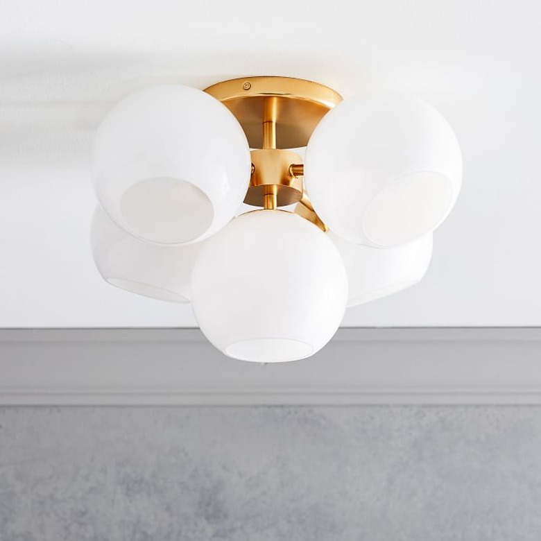 bulb flush mount ceiling light