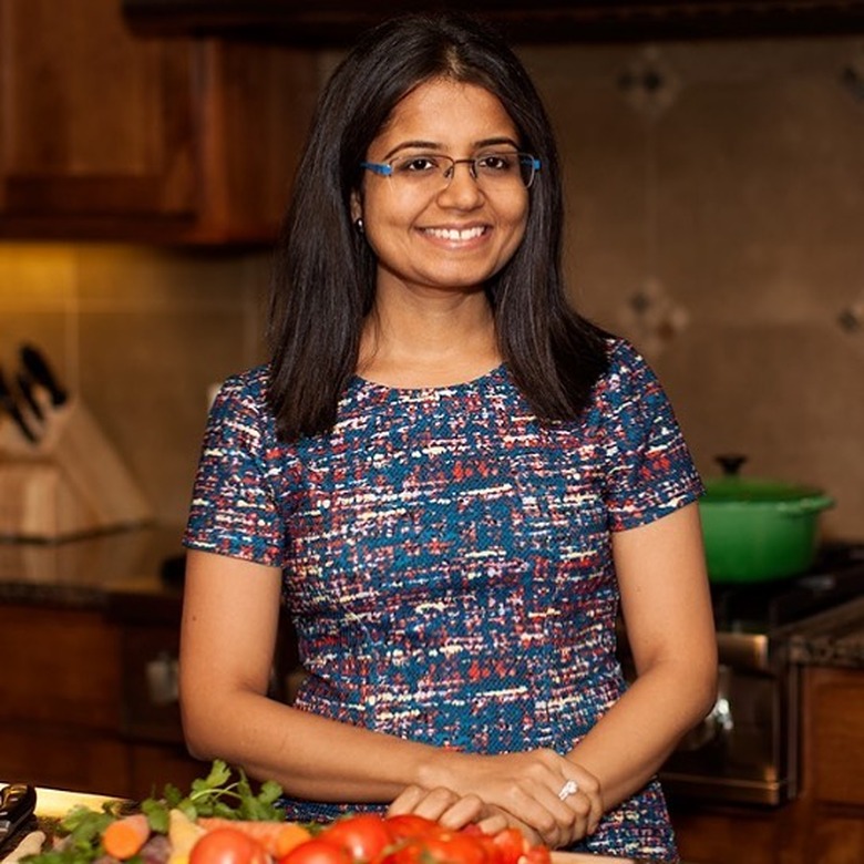 Manali Singh of cook with manali standing in kitchen