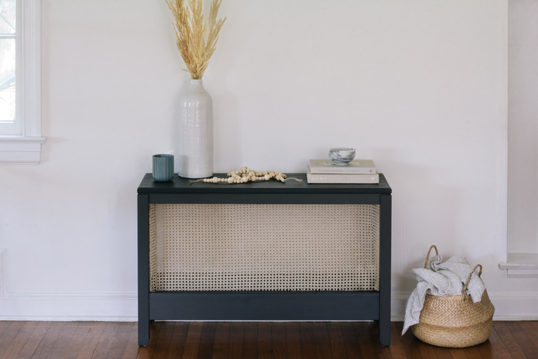 IKEA hack cane sideboard