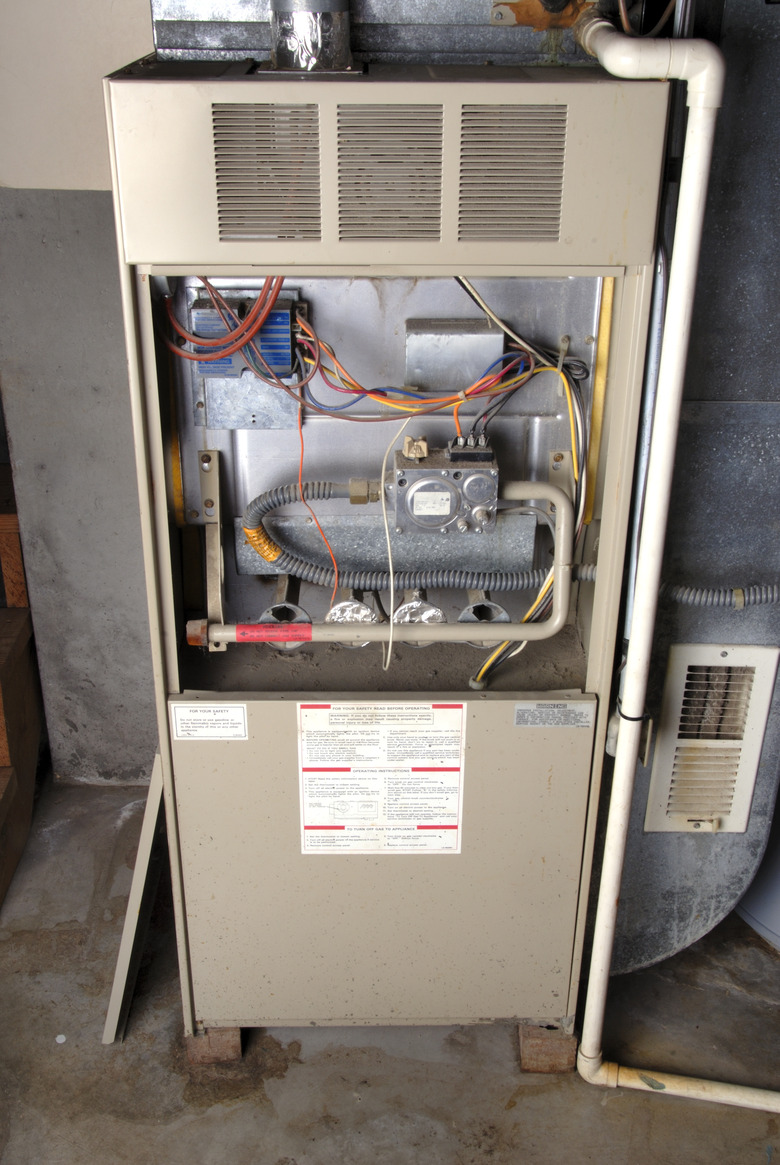 Home Basement Furnace Unit