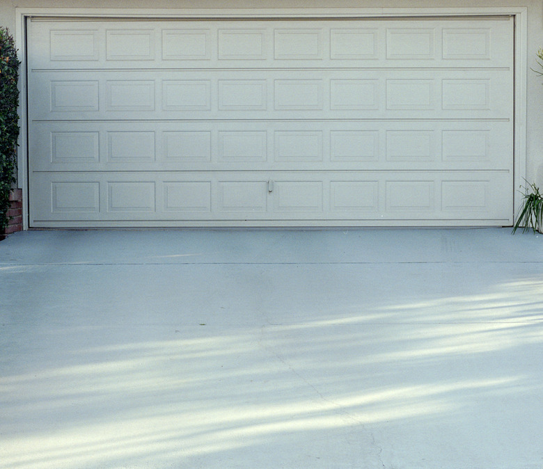 Garage door and driveway