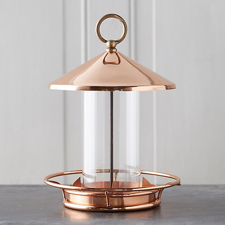 Terrain Short Solid Copper Bird Feeder