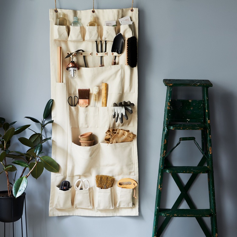 The Floral Society Vertical Canvas Wall Organizer