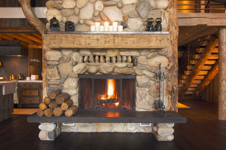 Rustic Fireplace