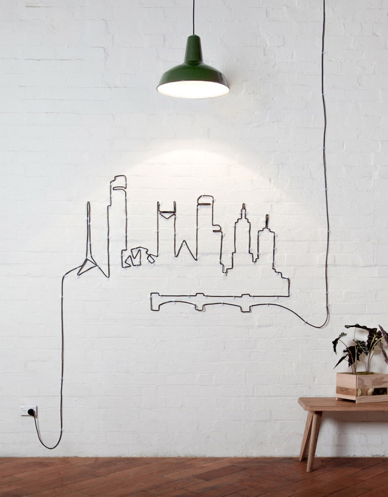 cityscape wire art