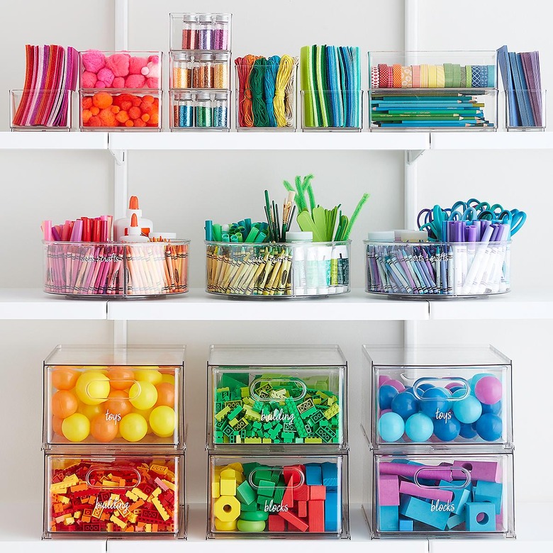 The Container Store x The Home Edit colorful organization set