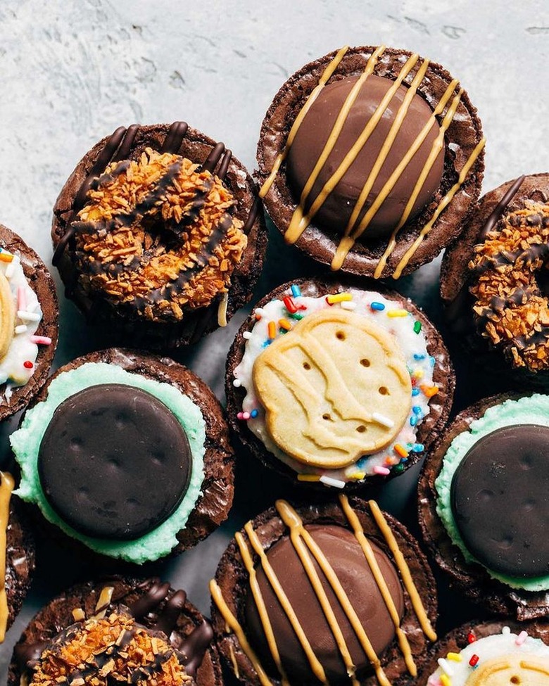 Butternut Bakery's Girl Scout Cookie Brownie Cups