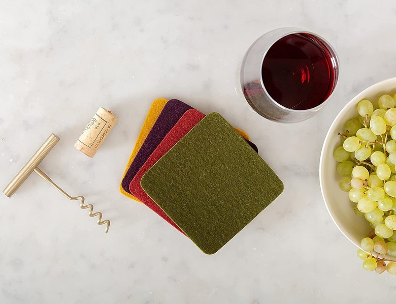 merino wool coasters