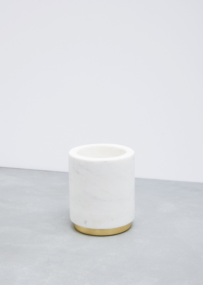 Marble and Brass Utility Canister