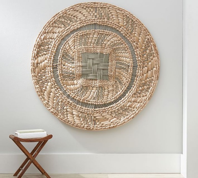 Round Woven Disc Wall Art