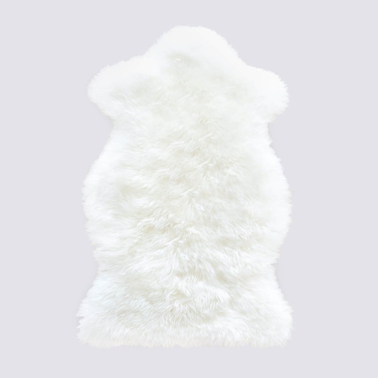 sheepskin throw