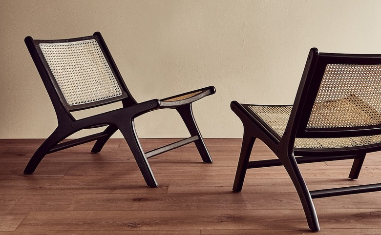 zara teak and rattan chair