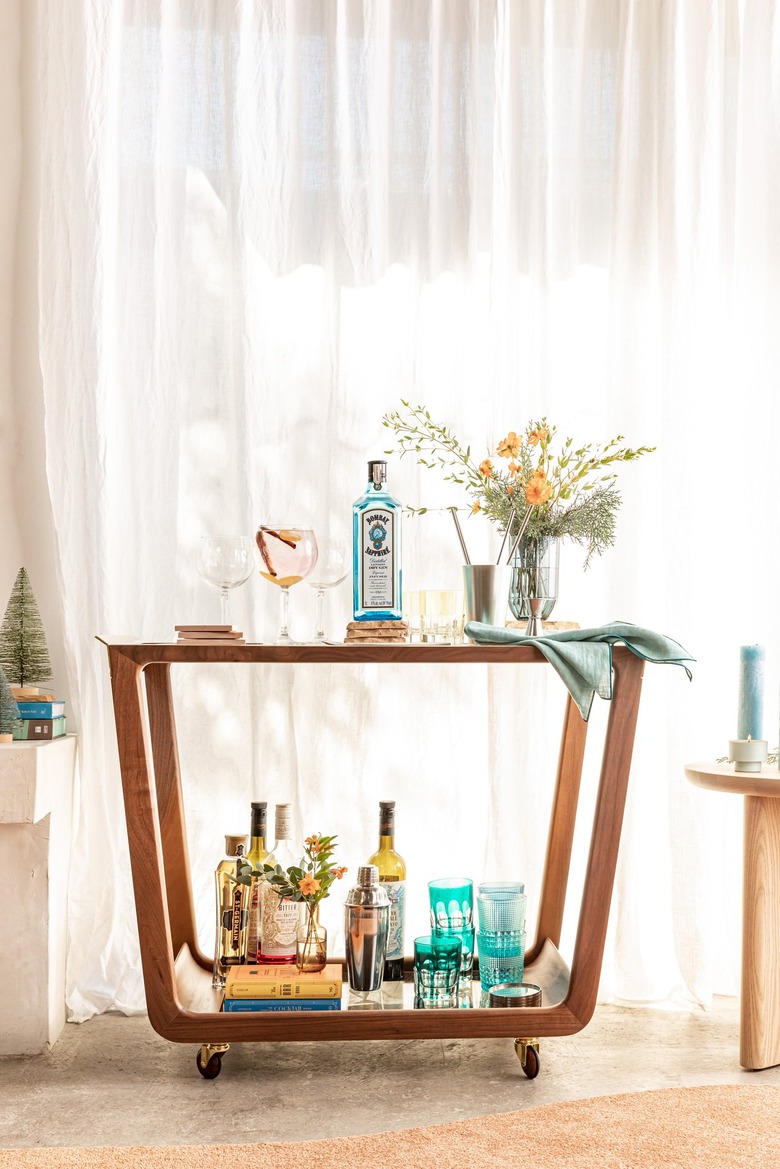 lavish bar cart