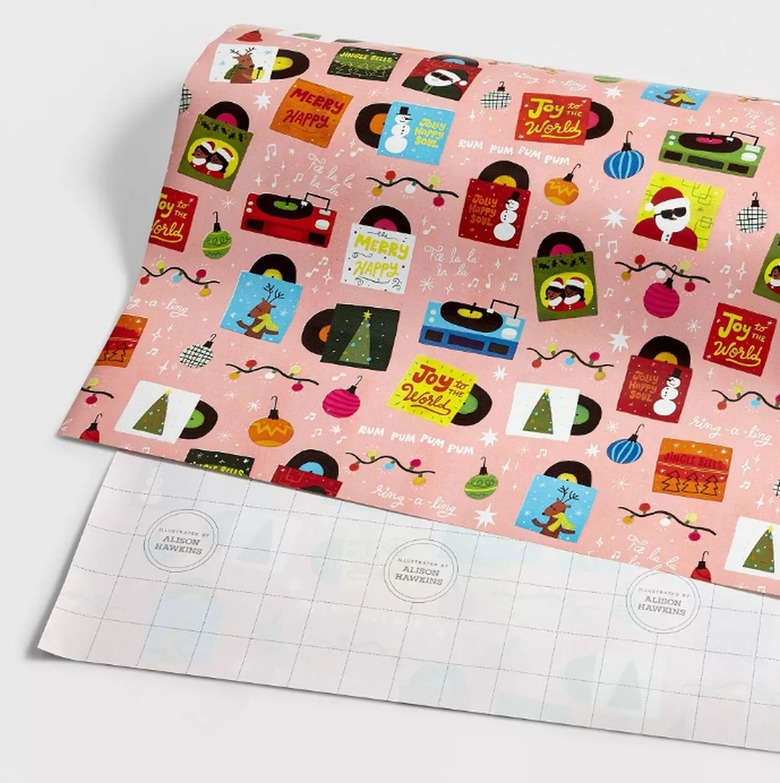 Alison Hawkins Holiday Vinyl Records Gift Wrap