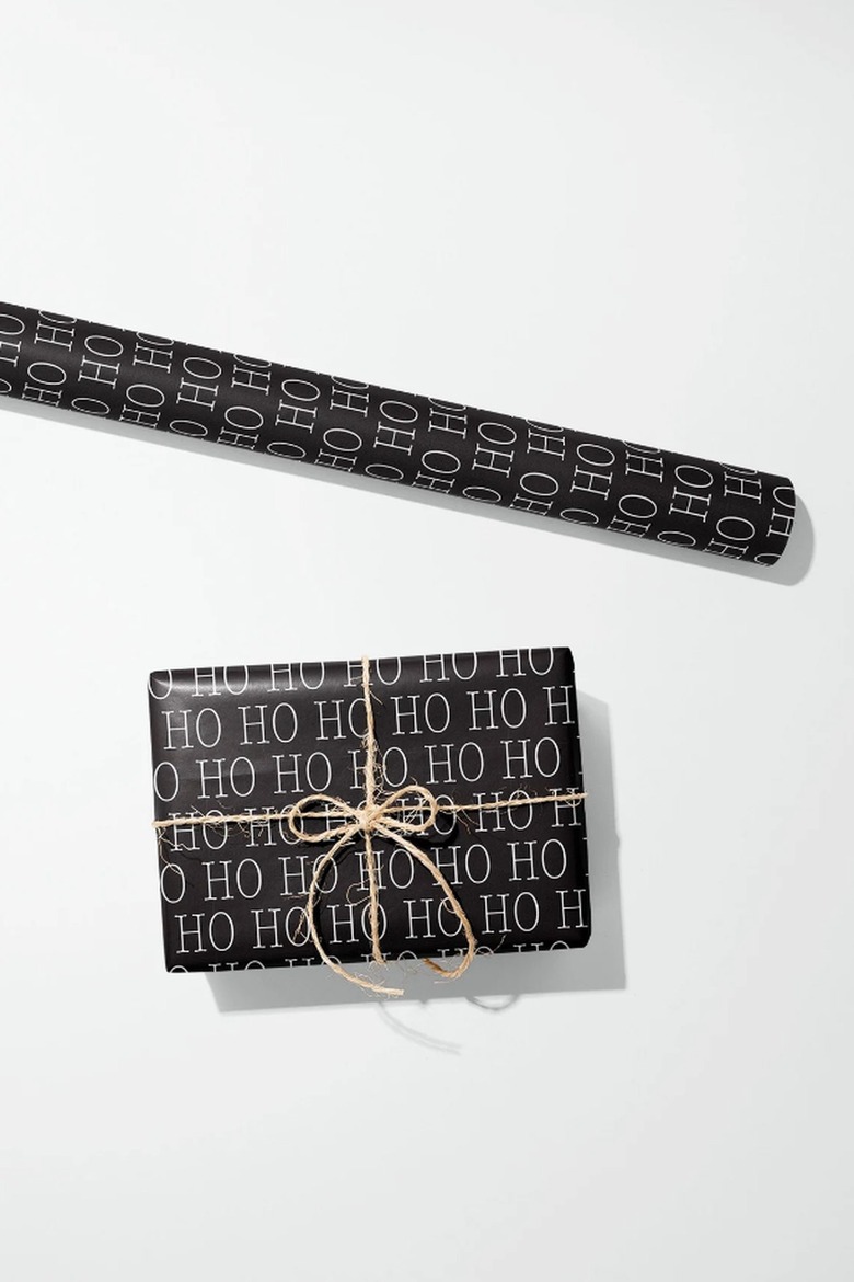 Christmas Wrapping Paper Black and White