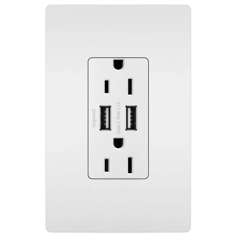 USB and electrical outlet