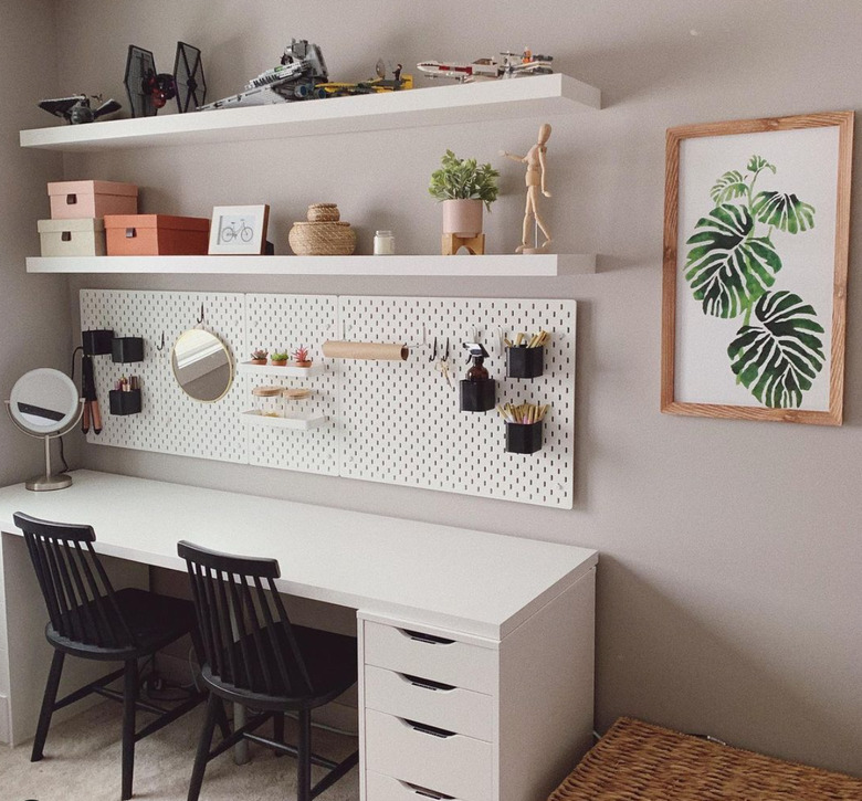 8 Pegboard Ideas for Your Home Office | Hunker