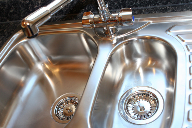 Shiny kitchen sink.