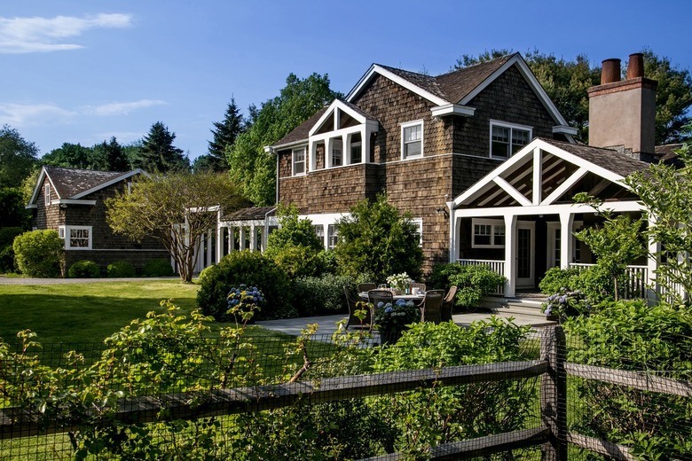 Brown house with brown roof