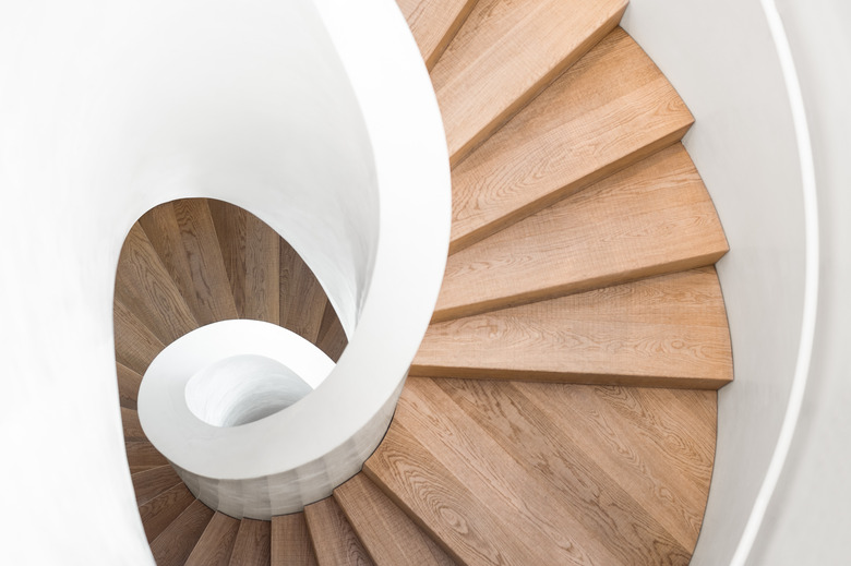 spiral staircase inside building