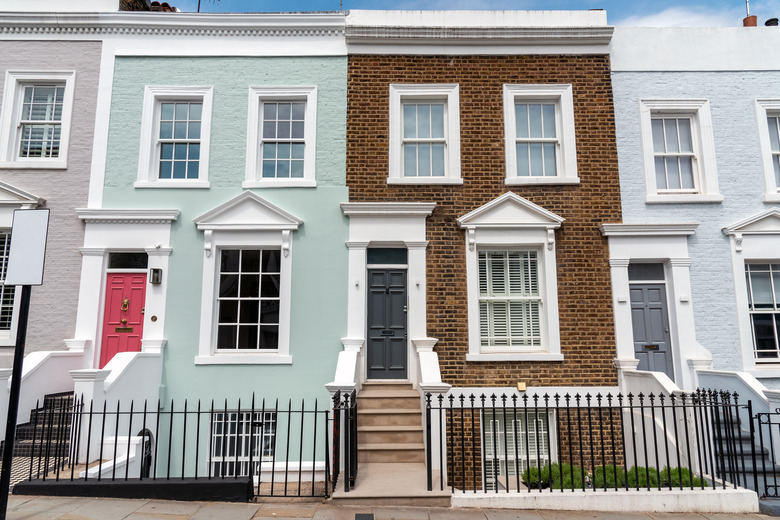 Colored row houses