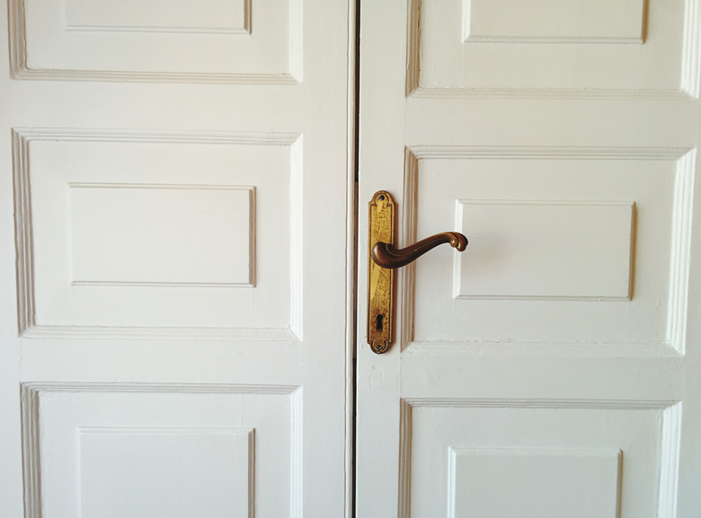 Close-up of closed door