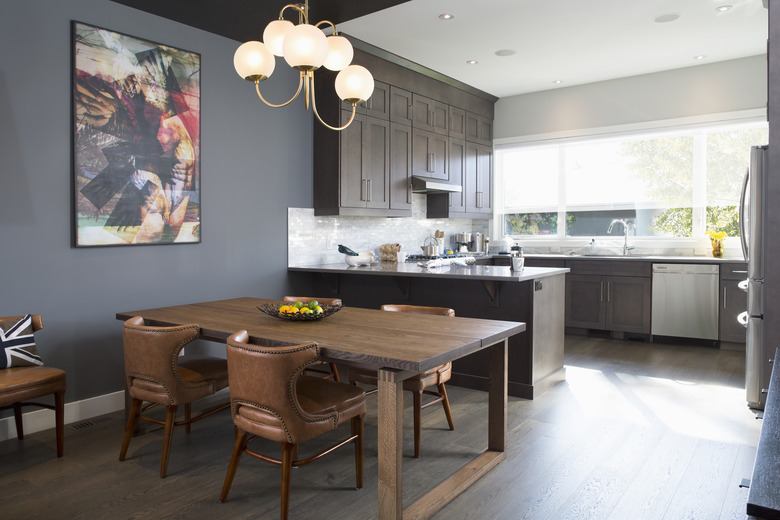 Home showcase interior dining room and kitchen