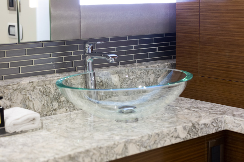 glass vessel sink