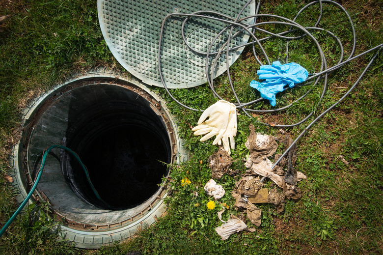 Clogged septic tank