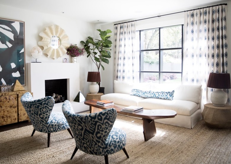 Neutral rug by Anna Burke Interiors