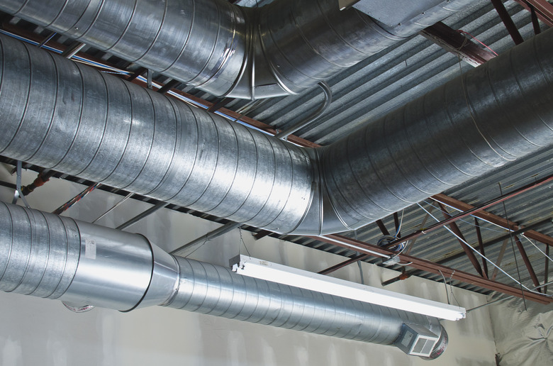 A few bent air ducts in the warehouse