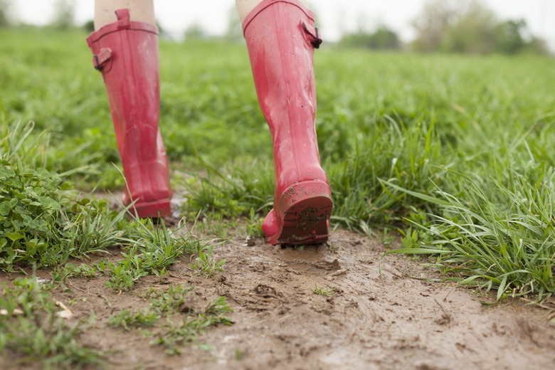 Pink Rains Boots