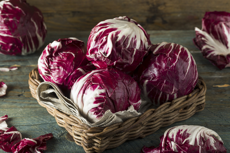 Raw Organic Purple Radicchio Lettuce