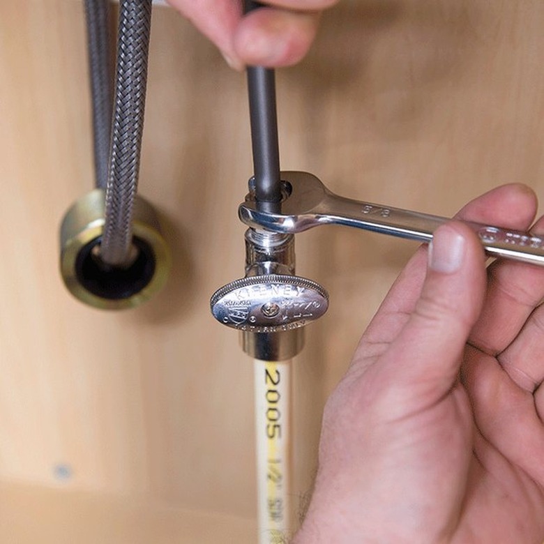 Plumbing under sink